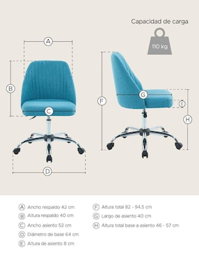 Silla de escritorio Elly