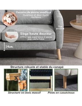 Love seat Furniturer de lino
