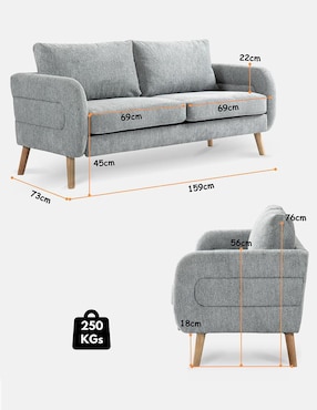 Love seat Furniturer de lino