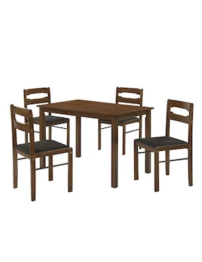 Comedor León Light Brown Mobi Muebles Para 4 Personas