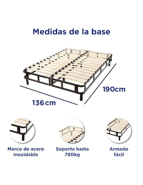 Base para cama Hokins de metal