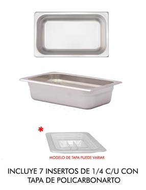 Mesa de cocina Mindejal de acero inoxidable