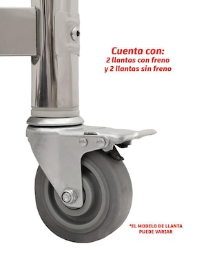 Mesa Mindejal de acero inoxidable