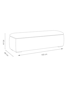 Pie de cama Haus Argos de madera