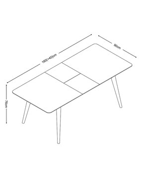 Mesa extensible Cerati Haus