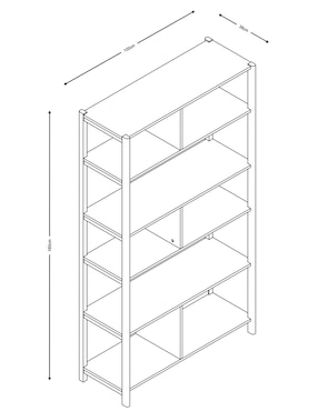 Librero armable Lucila Re Haus de MDF