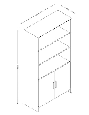 Librero Luxor Re Haus de MDF