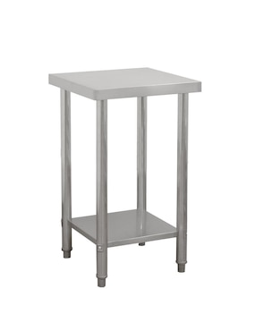 Mesa auxiliar Mindejal de acero inoxidable