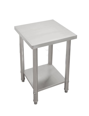 Mesa auxiliar Mindejal de acero inoxidable