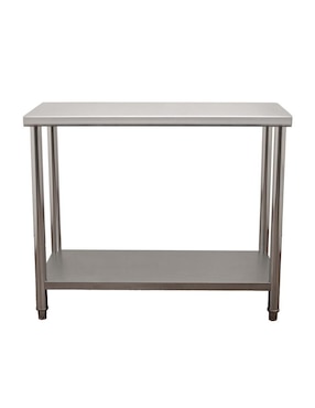 Mesa de servicio Mindejal de acero inoxidable