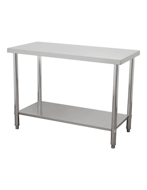 Mesa de servicio Mindejal de acero inoxidable