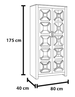 Vitrina Grecia Kessa de MDF