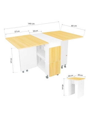 Mesa de comedor Plegable Capela Bossa