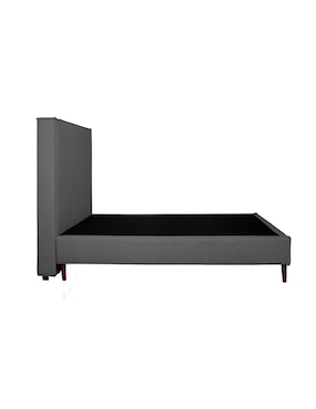 Cama Kilyan Gasaru de madera y tela individual