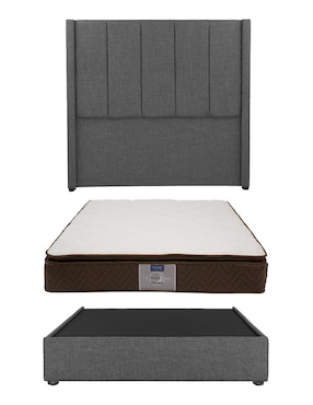 Set Recámara Dicasa Nizza Nautilus de madera pino