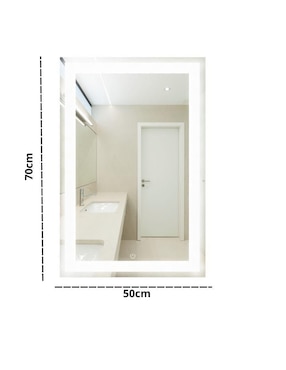 Espejo rectangular Decoramex Esmerilado