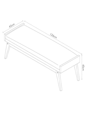 Pie de cama Cantia Nyali de madera pino