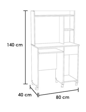 Escritorio Urabain Kessa de MDF