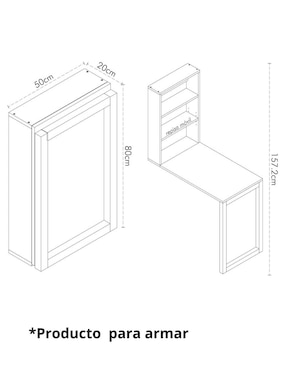 Escritorio Gould Cantia de MDF