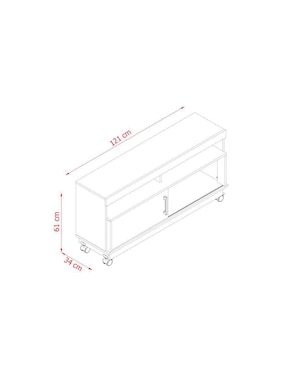 Mueble de tv Darady de MDP