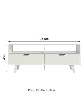 Mueble de tv Oslo Madesa de MDP