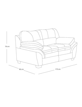 Love seat Moblum Cordoba de piel