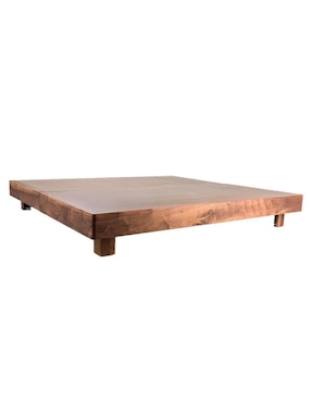 Cama Charme Trra de madera nogal matrimonial