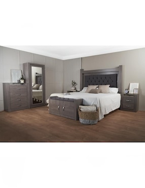 Set Recámara Kessa Magnolia de MDF