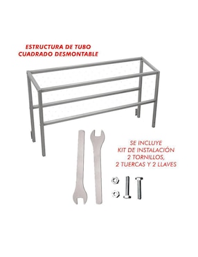 Mesa pizzera Mindejal de acero inoxidable