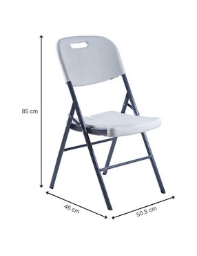 Juego de sillas plegables 6 piezas Loomber