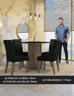 Comedor Anaju Madesa para 4 personas de MDP