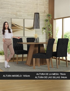 Comedor Gisele Madesa para 4 personas