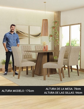Comedor Fabiana Madesa para 6 personas