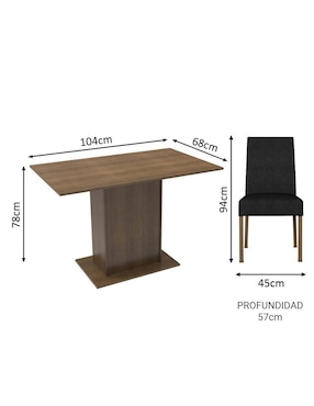 Comedor Manu Madesa para 2 personas