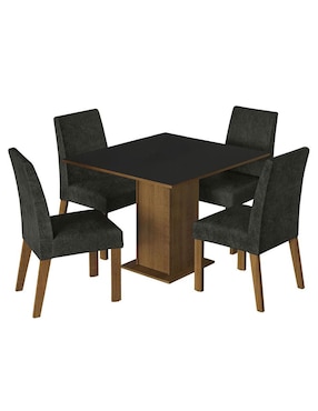 Set comedor Madesa para 4 personas