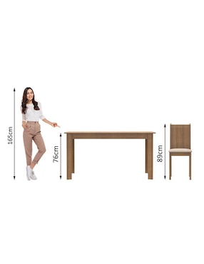 Comedor Analu Madesa para 6 personas de MDP