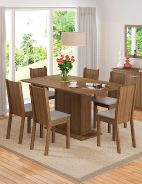 Comedor Megan Madesa para 6 personas