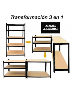 Repisa Anisa Knot Studio de acero inoxidable