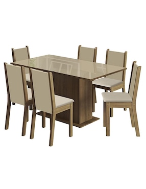 Comedor Moscou Plus Madesa para 6 personas