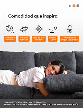 Sala 3 piezas Adapti Modi Sofa de algodón