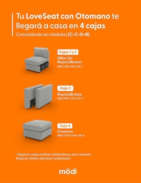 Love seat Modi Sofa Adapti