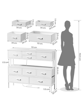 Mueble de tv Fabato de acero
