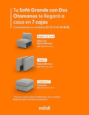 Sala modular ADAPTI Modi Sofa de poliéster