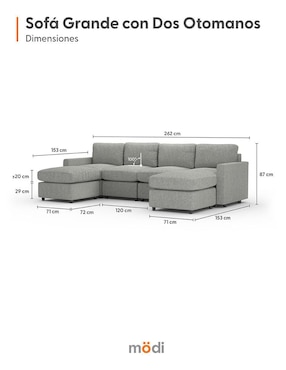 Sala modular ADAPTI Modi Sofa de poliéster