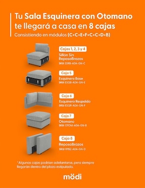 Sala modular ADAPTI Modi Sofa de poliéster