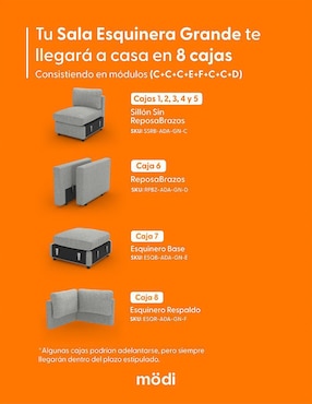 Sala modular ADAPTI Modi Sofa de poliéster