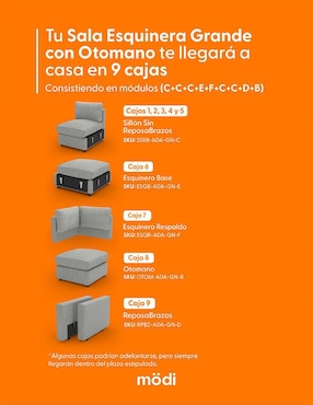 Sala modular ADAPTI Modi Sofa de poliéster