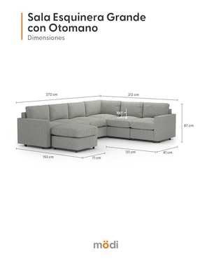 Sala modular ADAPTI Modi Sofa de poliéster