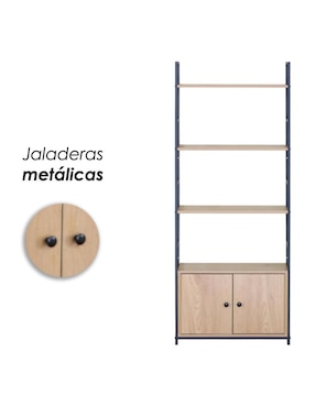 Librero Tokio Maple Ilios Innova de melamina