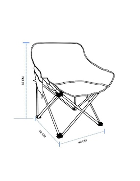 Silla plegable 2 piezas Ecomlab de aluminio